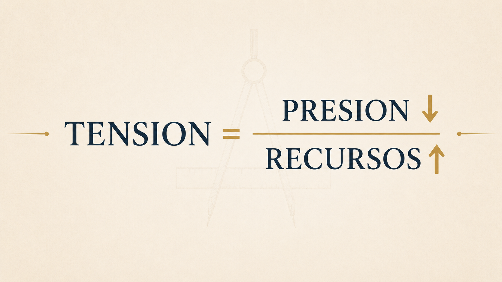 Tensión = Presión / Recursos